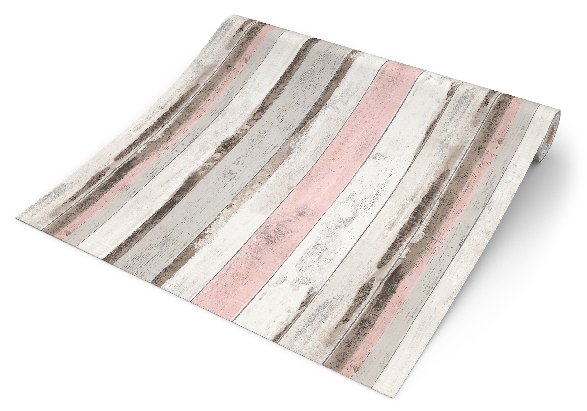 Papiertapete Holzoptik grau rosa B/L: ca. 53x1005 cm