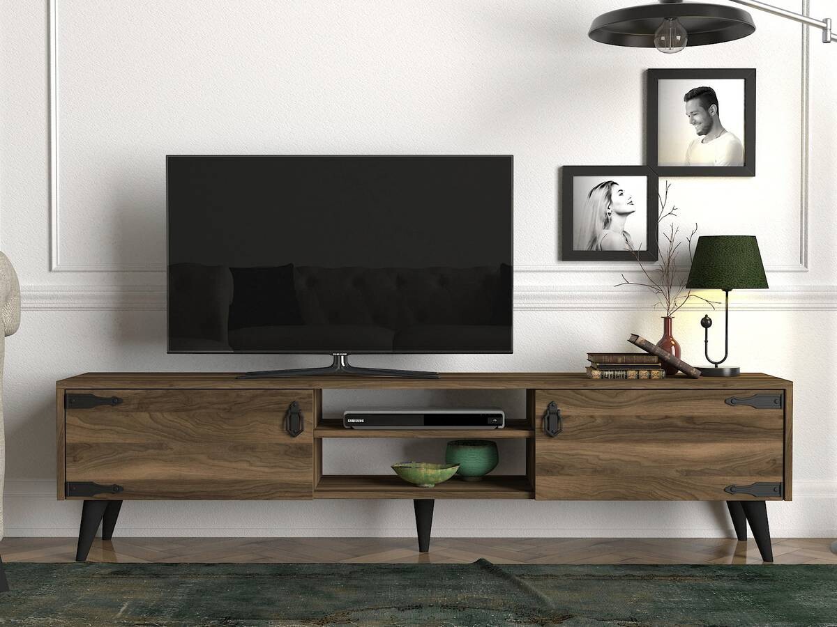 TV-Lowboard Anthes walnuss Nachbildung B/H/T: ca. 180x41x30 cm
