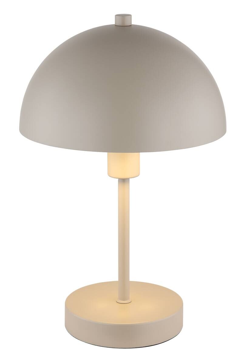 GLOBO Tischleuchte sand Metall H/D: ca. 31x20 cm E14 1 Brennstellen