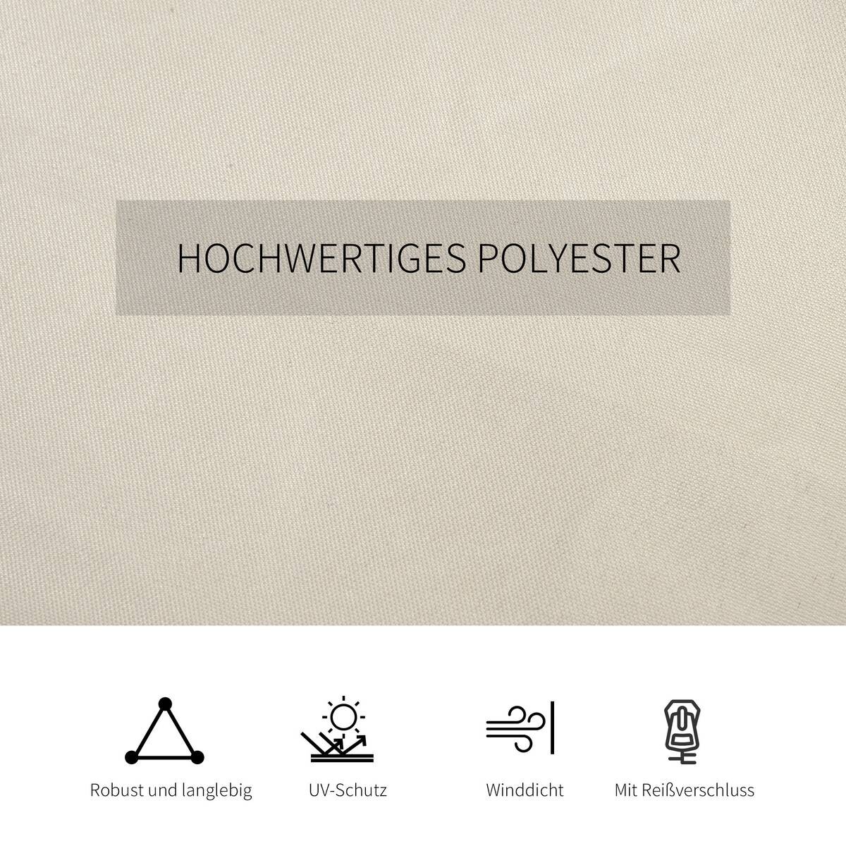 Outsunny Seitenwände mit Klettverschluss