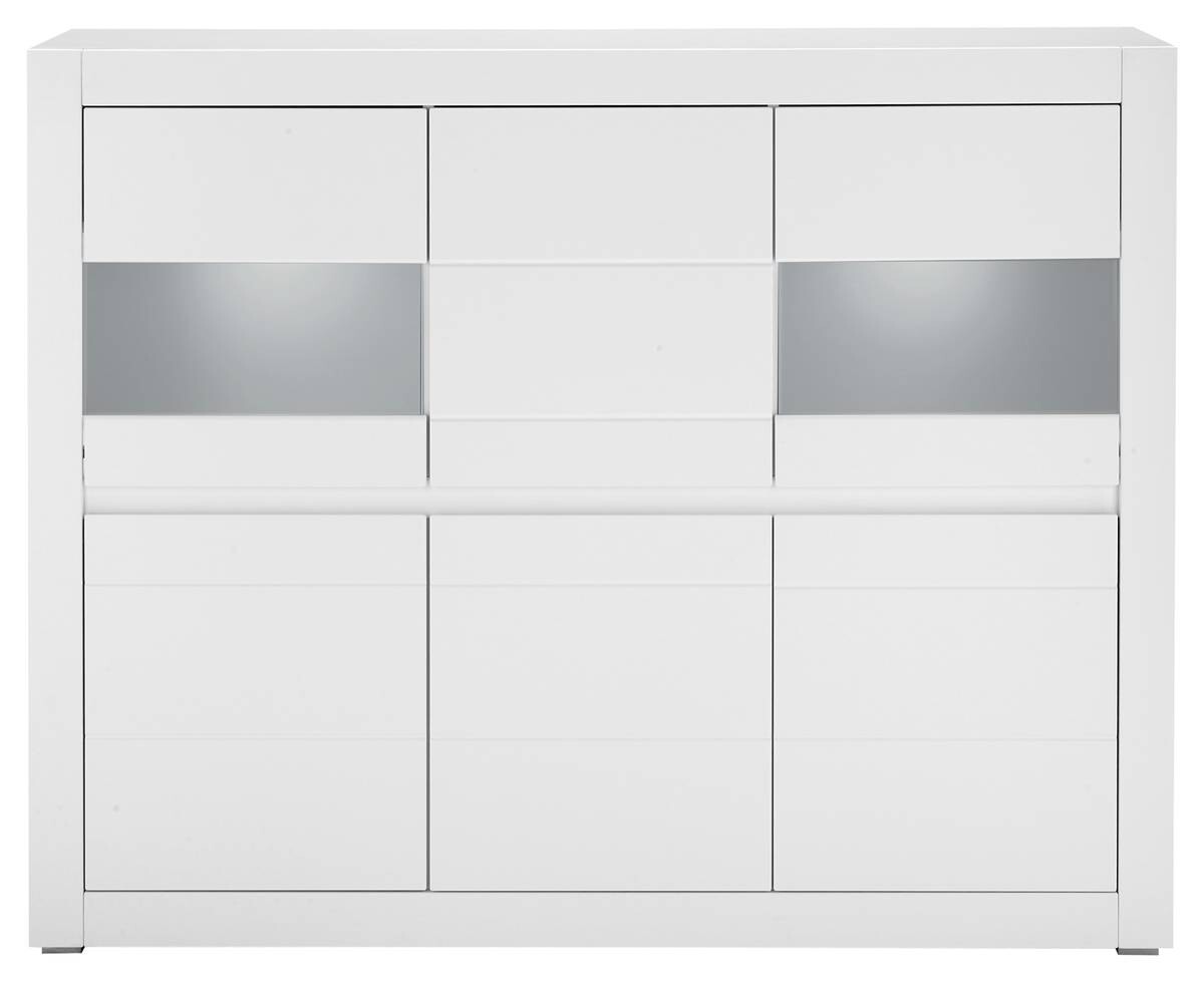 Highboard Chester weiß matt B/H/T: ca. 165x132x42 cm