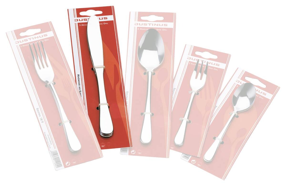 JUSTINUS Besteck silber Edelstahl 3 tlg.