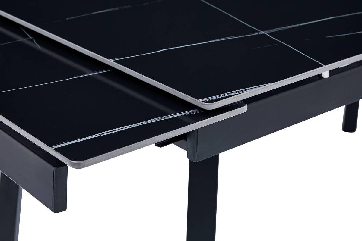 Esstisch Bilbao anthrazit Keramik Optik B/H/T: ca. 150x75x90 cm