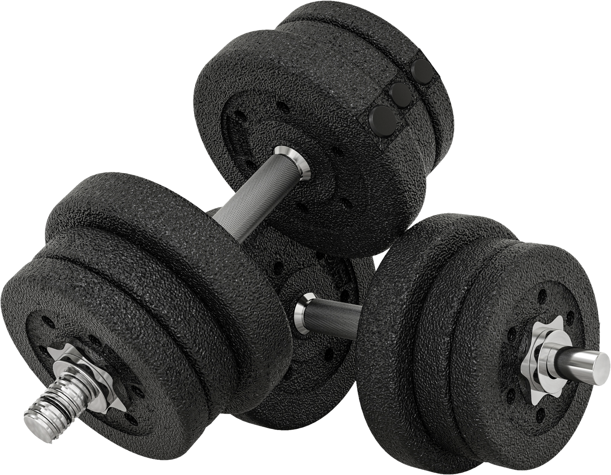 HOMCOM Hantelset schwarz Kunstleder B/H/L: ca. 21x21x45 cm