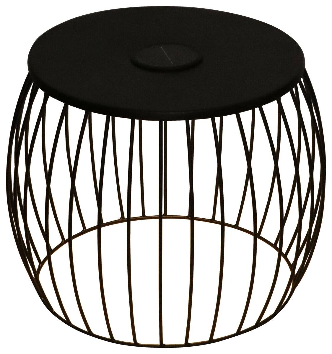 POCOline Beistelltisch schwarz Metall H/D: ca. 37x40 cm POCOline Beistelltisch schwarz Metall H/D: ca. 37x40 cm