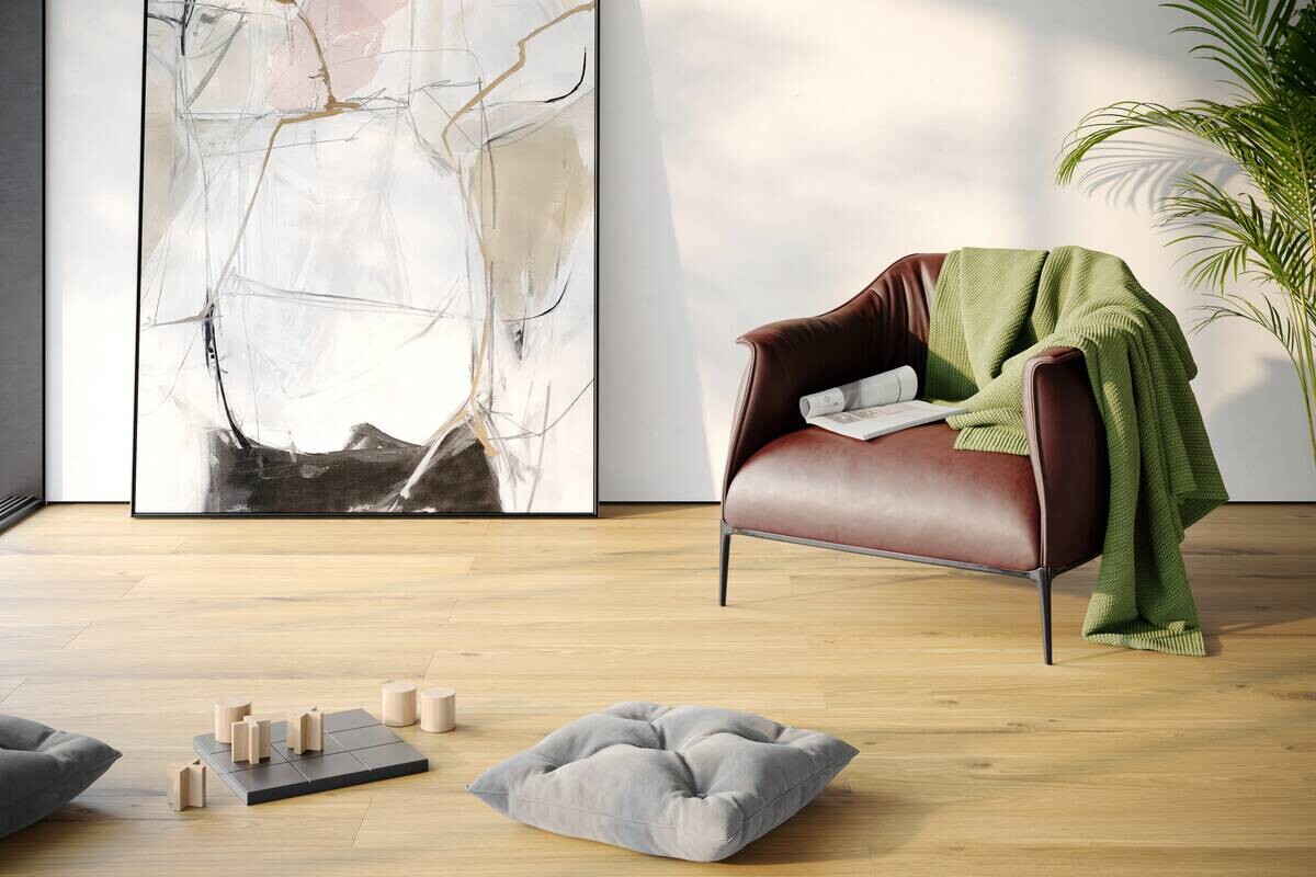 Click-Vinylboden Honey Oak 2,304 m² im Paket B/L: ca. 120x24 cm pro Paket