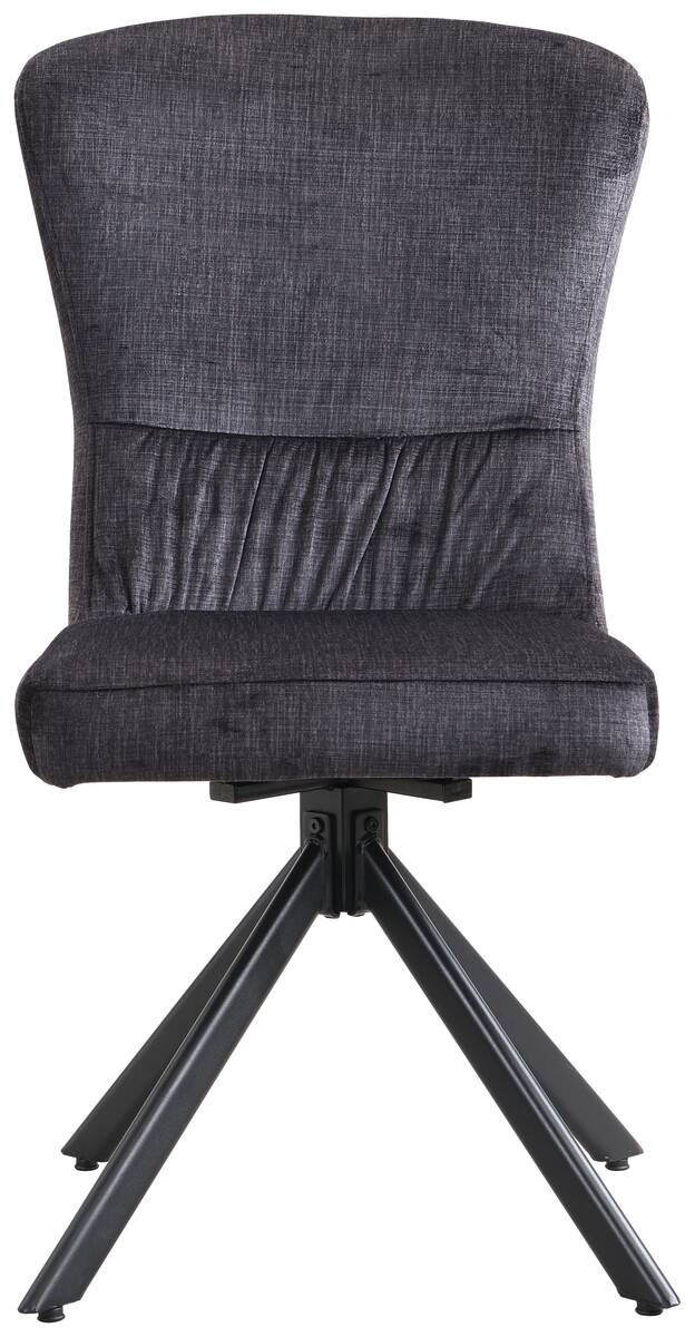 Drehstuhl Kate anthrazit Samt B/H/T: ca. 51x97x67 cm