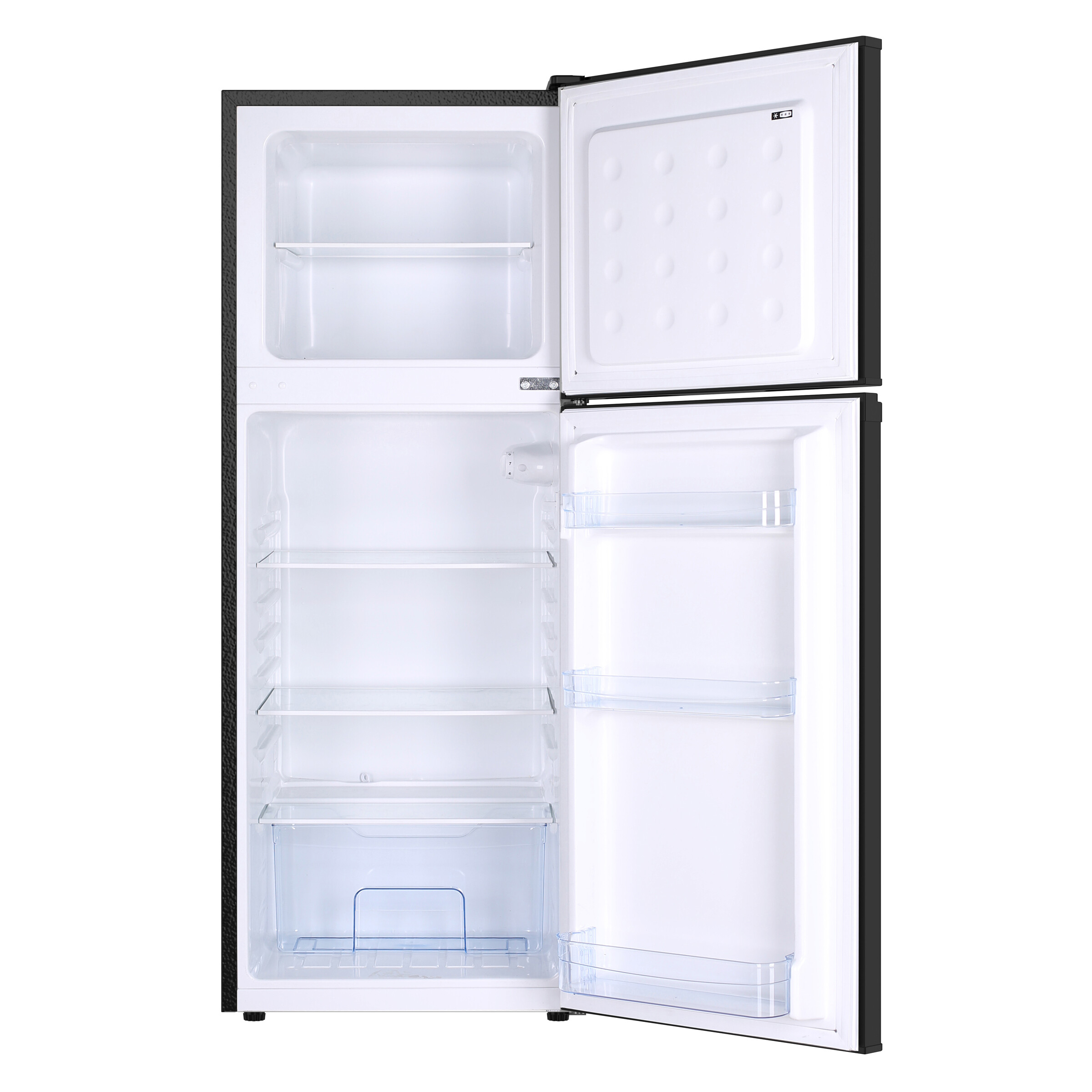 POCOline Kühl-/Gefrierkombination schwarz B/H/T: ca. 45x125x49 cm