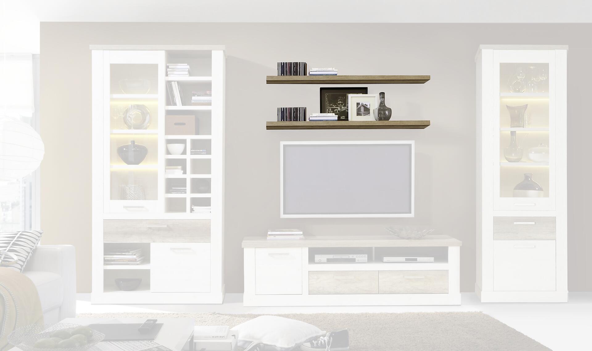 Wandboard  Eiche Antik Nachbildung B: ca. 140 cm