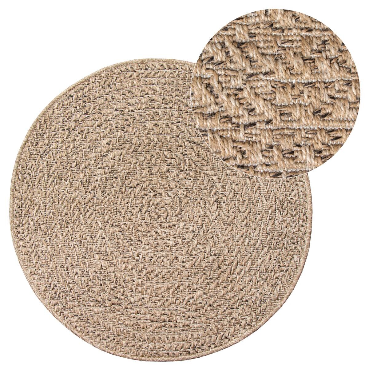 Merinos In-/Outdoor-Teppich Kenzy natur D: ca. 120 cm