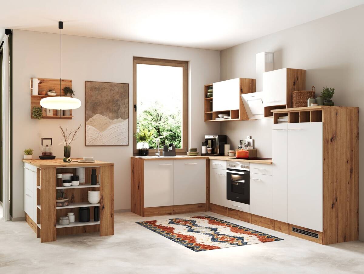 Respekta Winkelküche Hilde weiß matt B/H/T: ca. 310x205x172 cm Respekta Winkelküche Hilde weiß matt B/H/T: ca. 310x205x172 cm