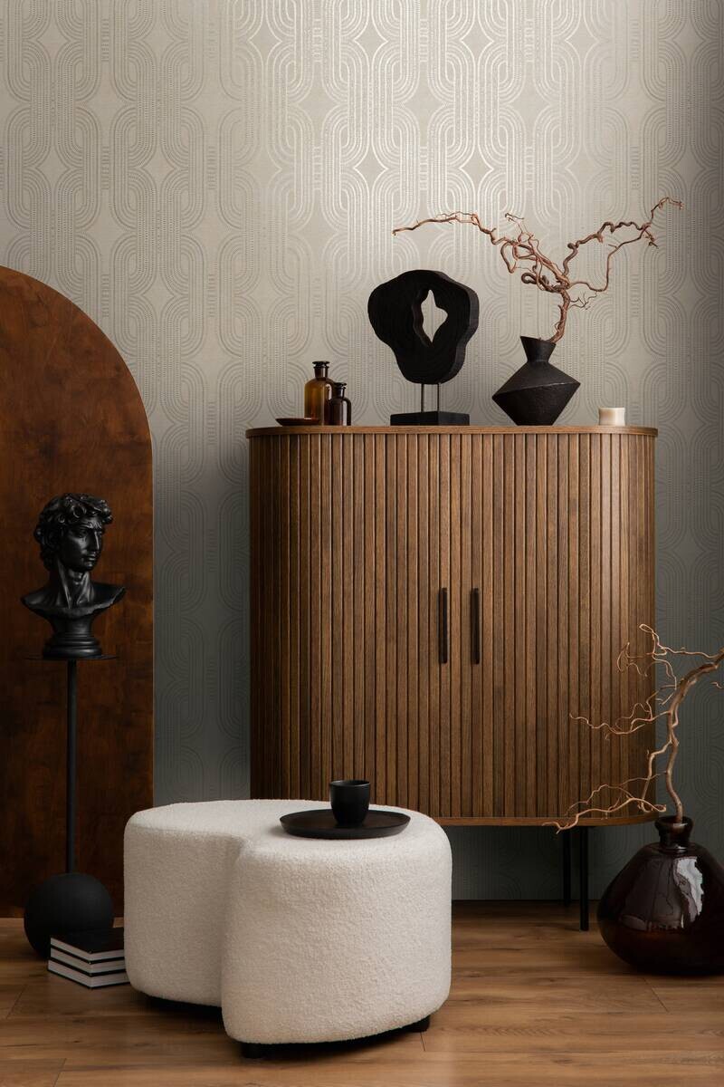 A.S.Creation Vliestapete grau beige B/H/D: ca. 53x1005x9,5 cm