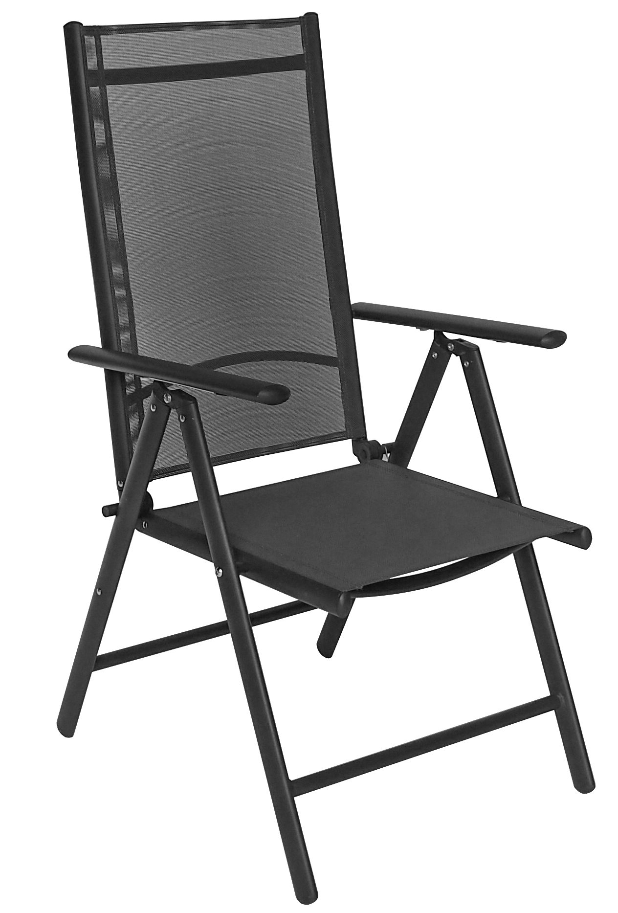 POCOline Klappsessel Malta anthrazit Alu B/H/L: ca. 66x106x56 cm