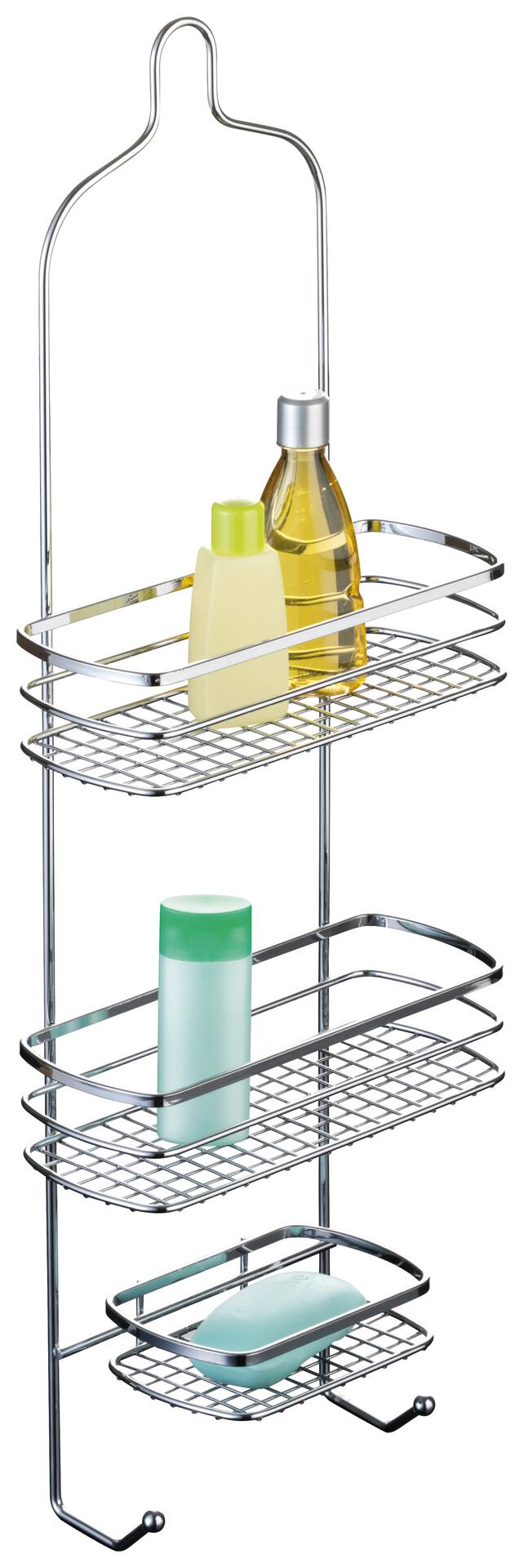 Dusch-Hängeregal Chrom Edelstahl B/H/T: ca. 22x62x10 cm