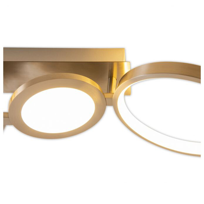 Näve Leuchten LED Deckenleuchte NV1363750 stahlfarbig Aluminium B/H/T: ca. 19x14x100 cm null 4 Brennstellen