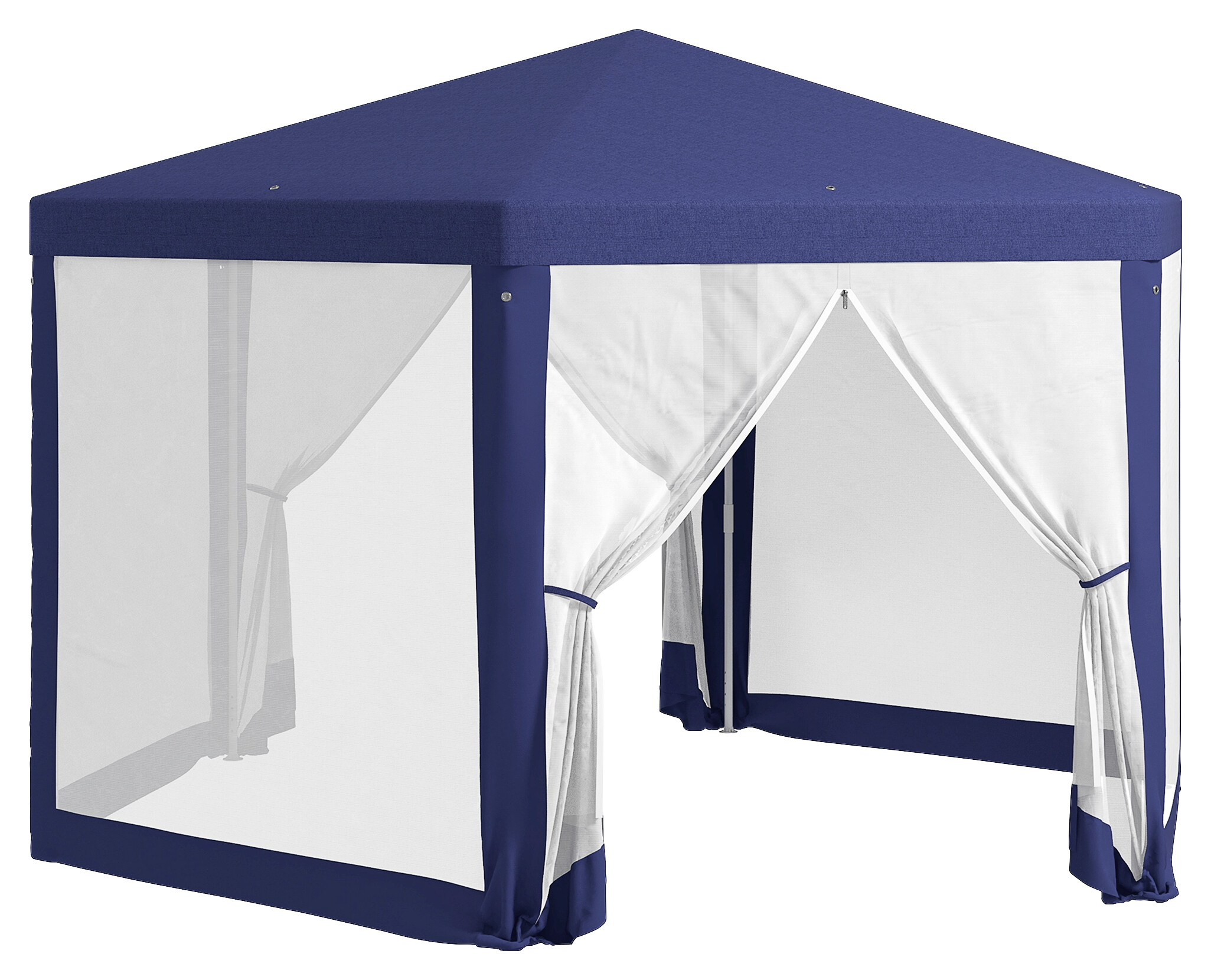 Outsunny Pavillon blau Polyester B/H/L: ca. 341,2x250x394 cm
