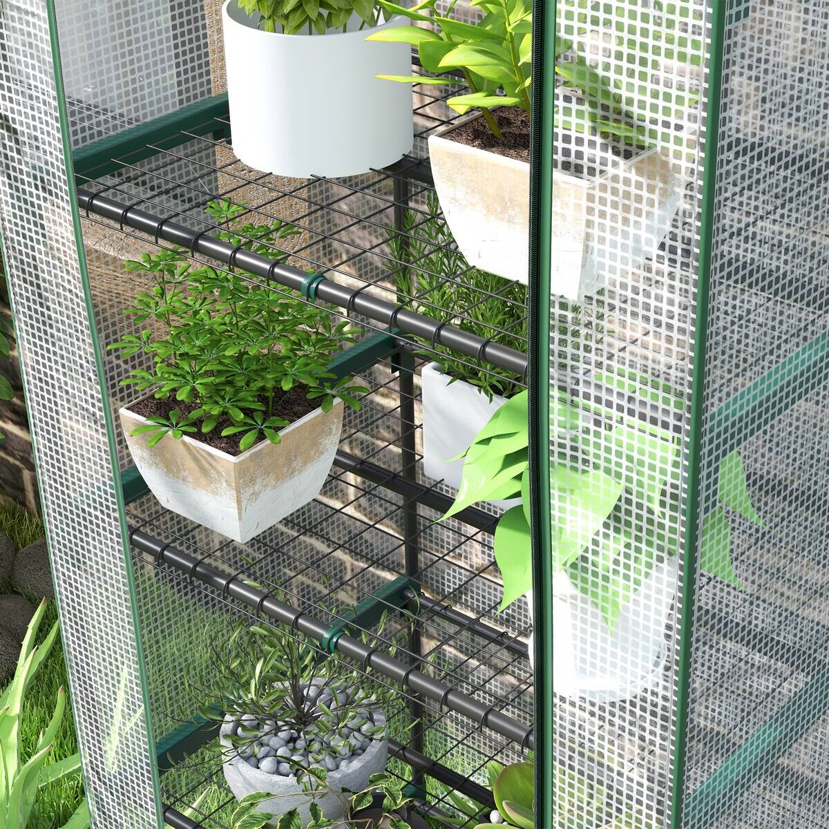 Outsunny Gewächshaus B/H/L: ca. 49x193x69 cm