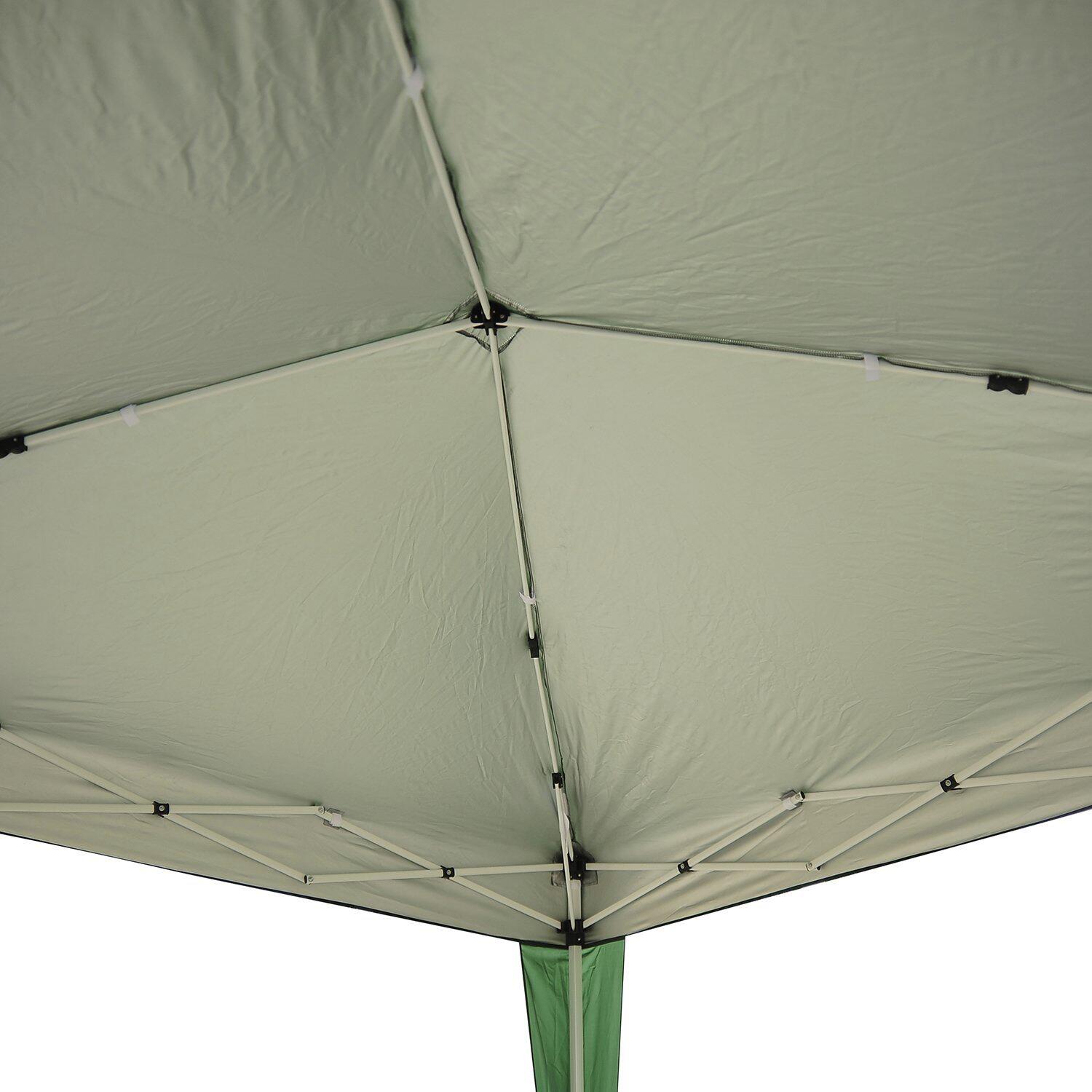 Outsunny Pavillon grün Stahl B/H/L: ca. 240x250x240 cm