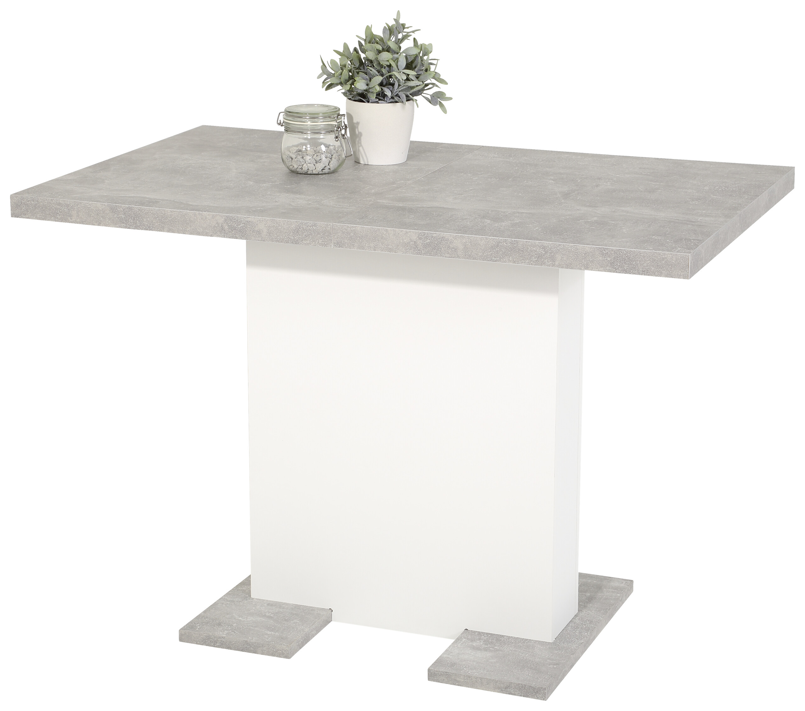 Esstisch Britt Beton weiß B/H/T: ca. 150x76x69 cm