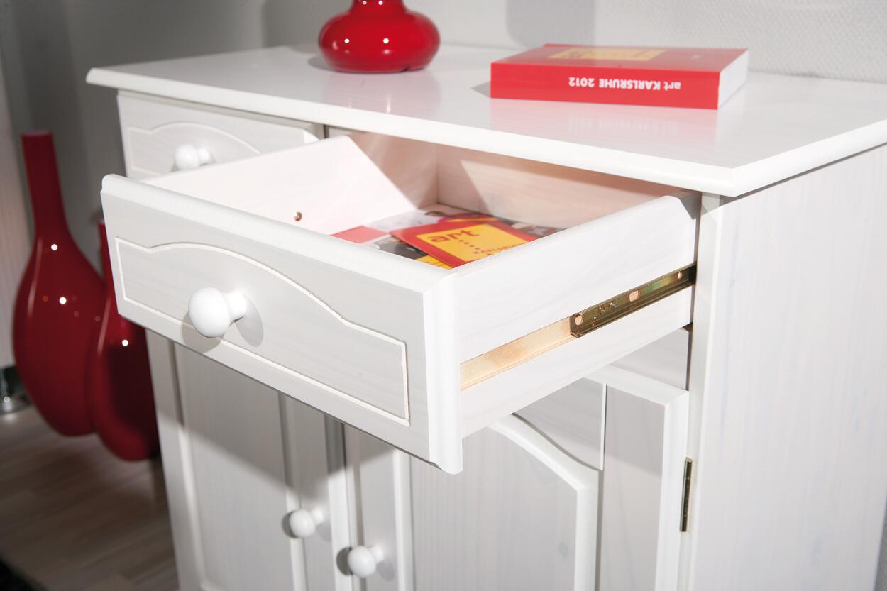 Kommode Lovi weiß lackiert B/H/T: ca. 88x87x43 cm