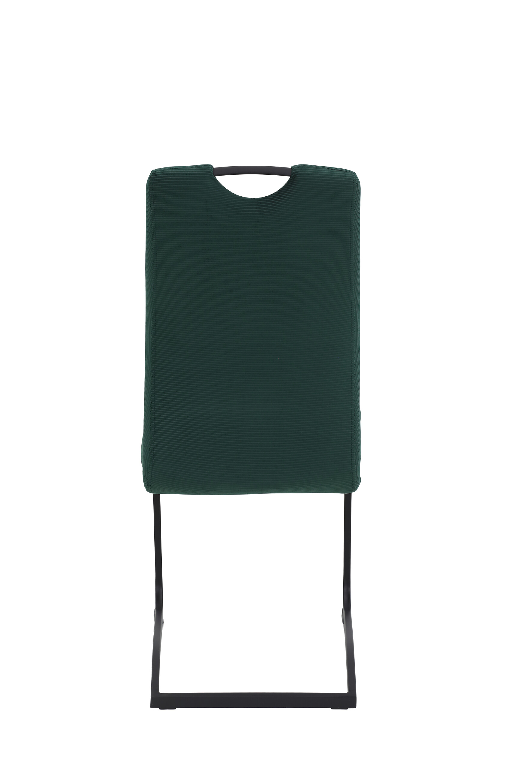 Schwingstuhl Riga moosgrün schwarz Samt Metall