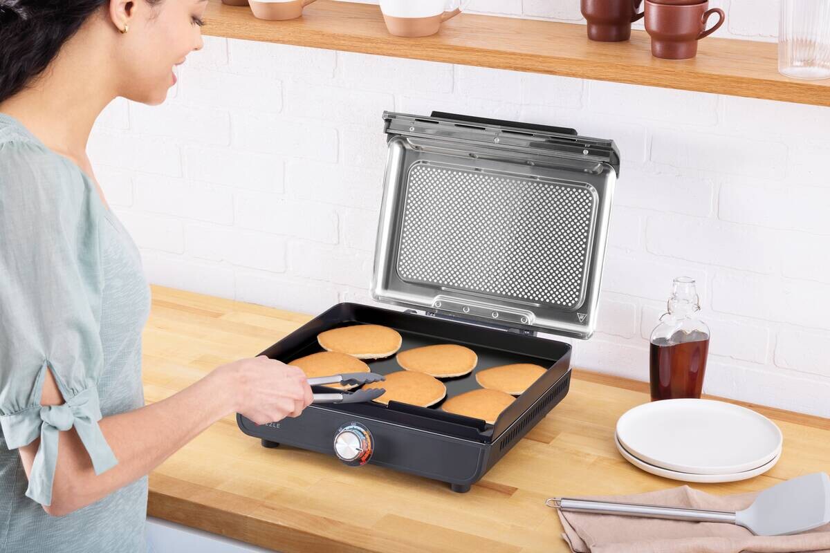 Ninja Grillplatte schwarz Edelstahl Aluminium B/H/L: ca. 7x13x37,5 cm