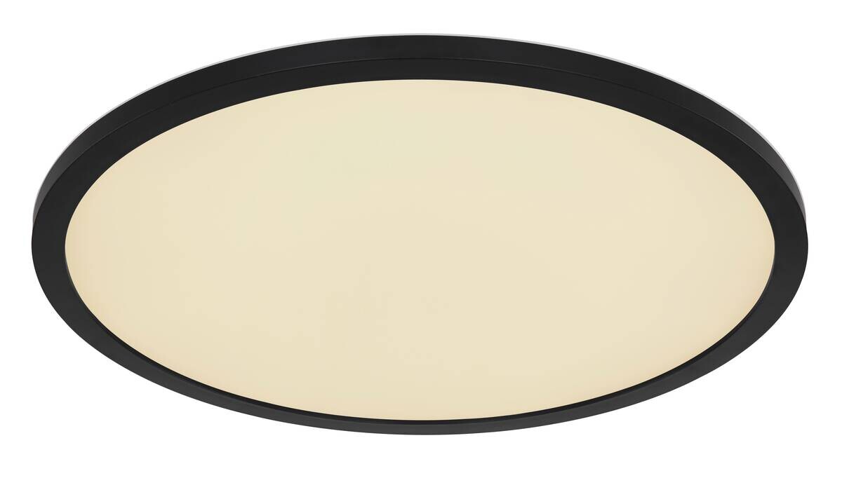 GLOBO LED-Deckenleuchte schwarz Opal Kunststoff H/D: ca. 2,5x42 cm