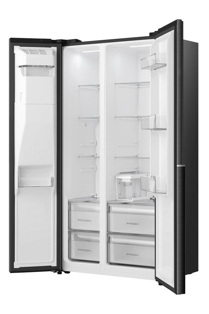 Gorenje Side-by-Side NRS9E6BX schwarz B/H/T: ca. 91,1x178,6x61,5 cm