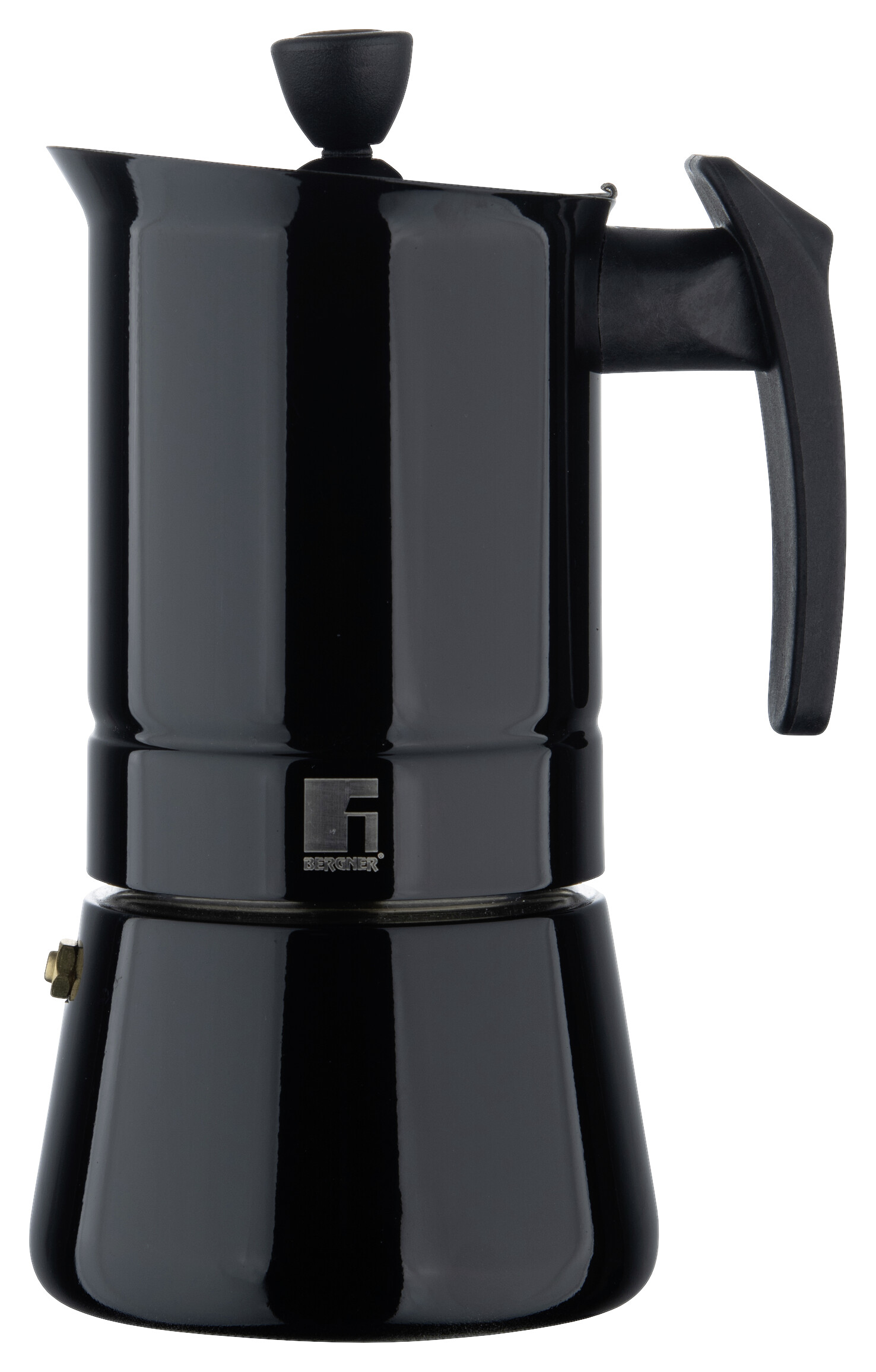 BERGNER Kaffeemaschine schwarz Edelstahl B/H/L: ca. 10,4x20,3x13,1 cm
