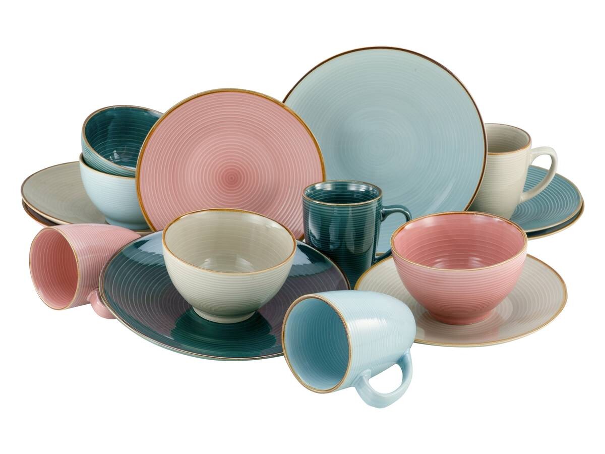 CreaTable Kombiservice COSY DAY bunt Steinzeug 16 tlg.