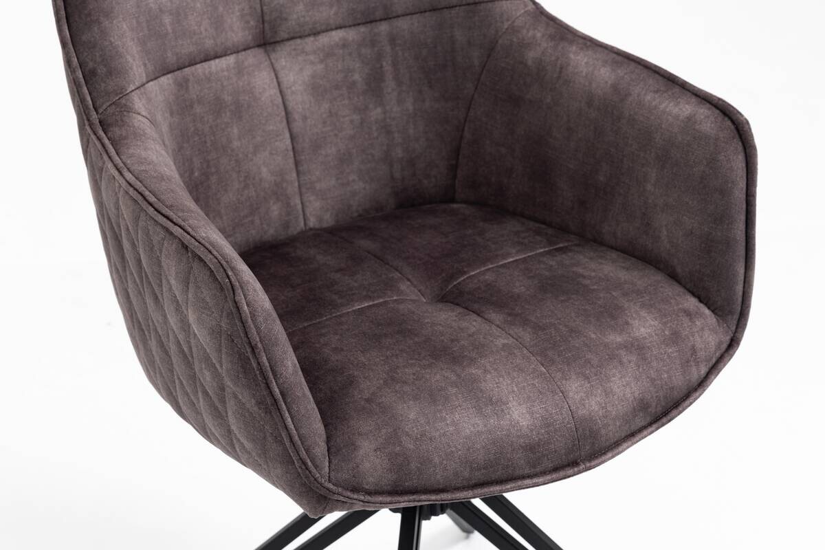 Drehstuhl Turin anthrazit Microfaser