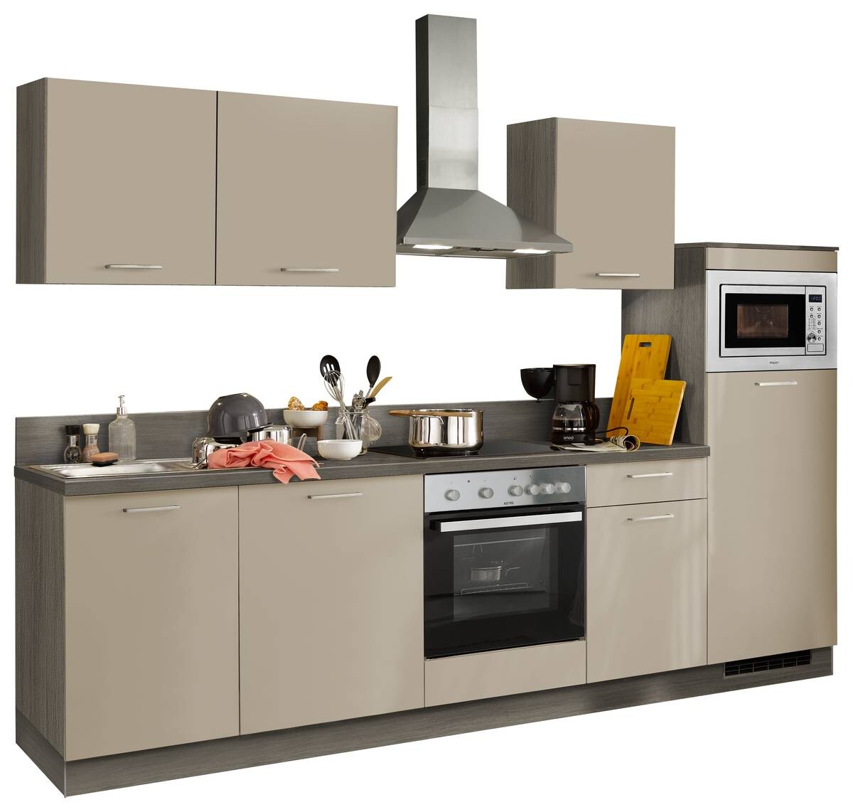 Express Küchenblock Win creme matt creme matt B/H/T: ca. 280x210x60 cm