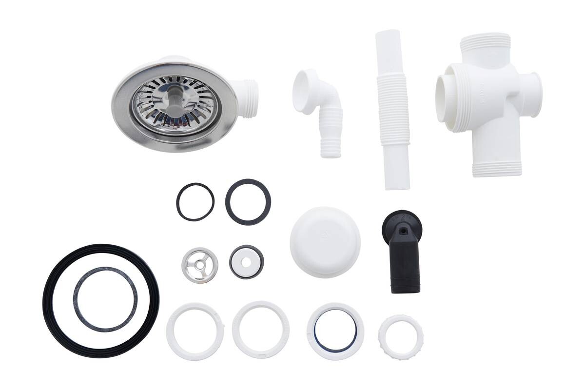 Respekta Einbauspüle Denver 78 x 44 W weiß Mineralite B/H/T: ca. 78x17x43,5 cm