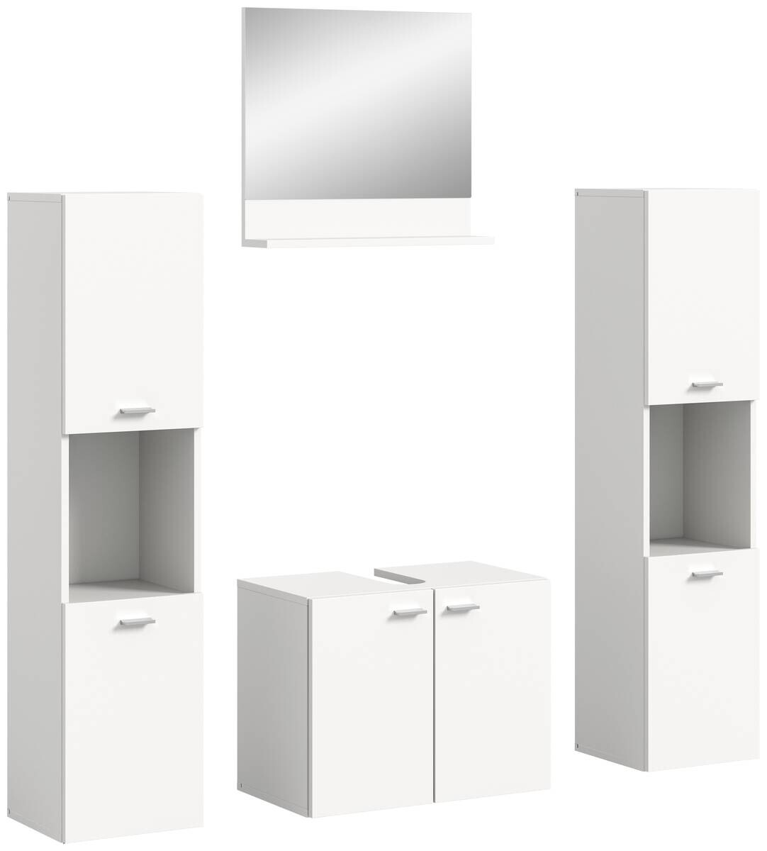 Badezimmer-Set BOSTON weiß B/H/T: ca. 137x186x33 cm Badezimmer-Set BOSTON weiß B/H/T: ca. 137x186x33 cm