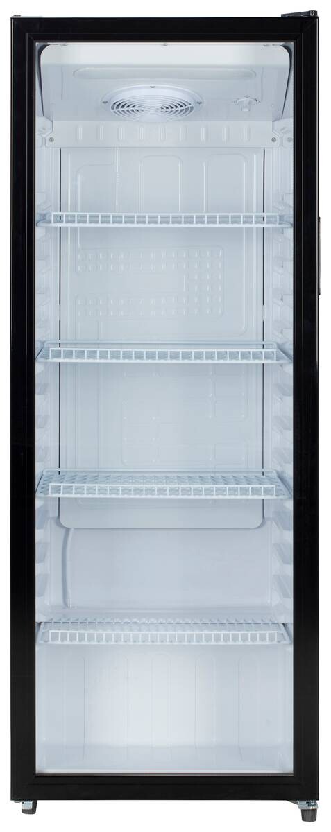 POCOline Glastürkühlschrank GTK144-235 DB schwarz B/H/T: ca. 54x144x55 cm