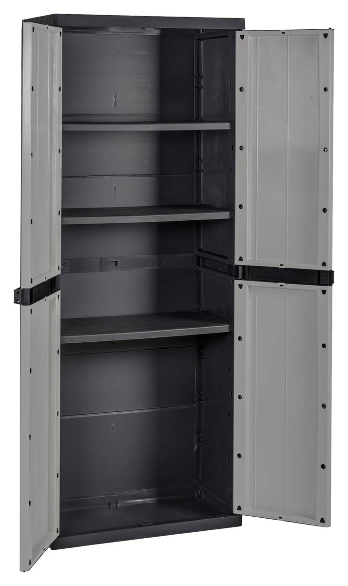 Toomax Kunststoffschrank grau B/H/T: ca. 64x165x37 cm