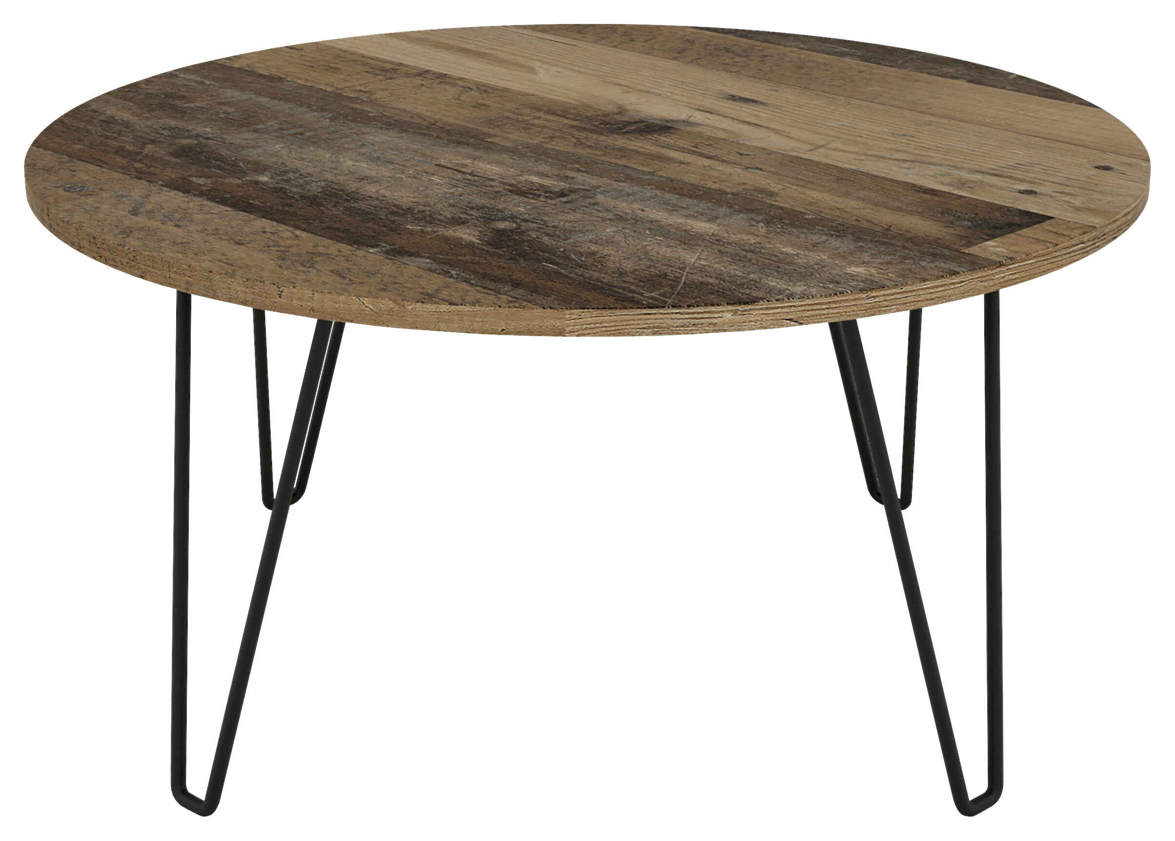 byLIVING Couchtisch FLAIR Eiche Old Wood schwarz Holzwerkstoff Metall