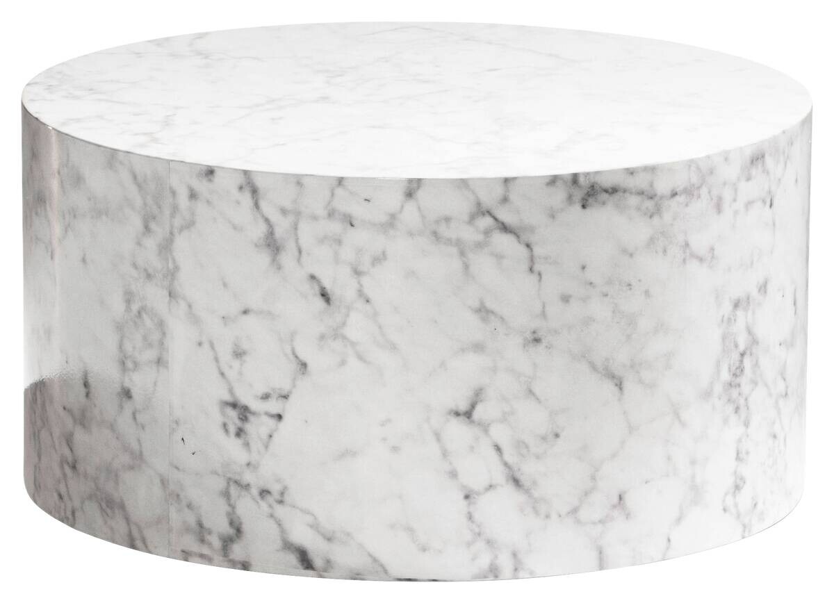 Wohnling Couchtisch weiß Marmor B/H/T: ca. 60x30x60 cm