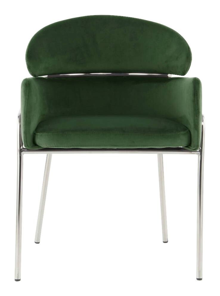 Stuhl Elva 101 grün Microfaser B/H/T: ca. 58x79x57 cm