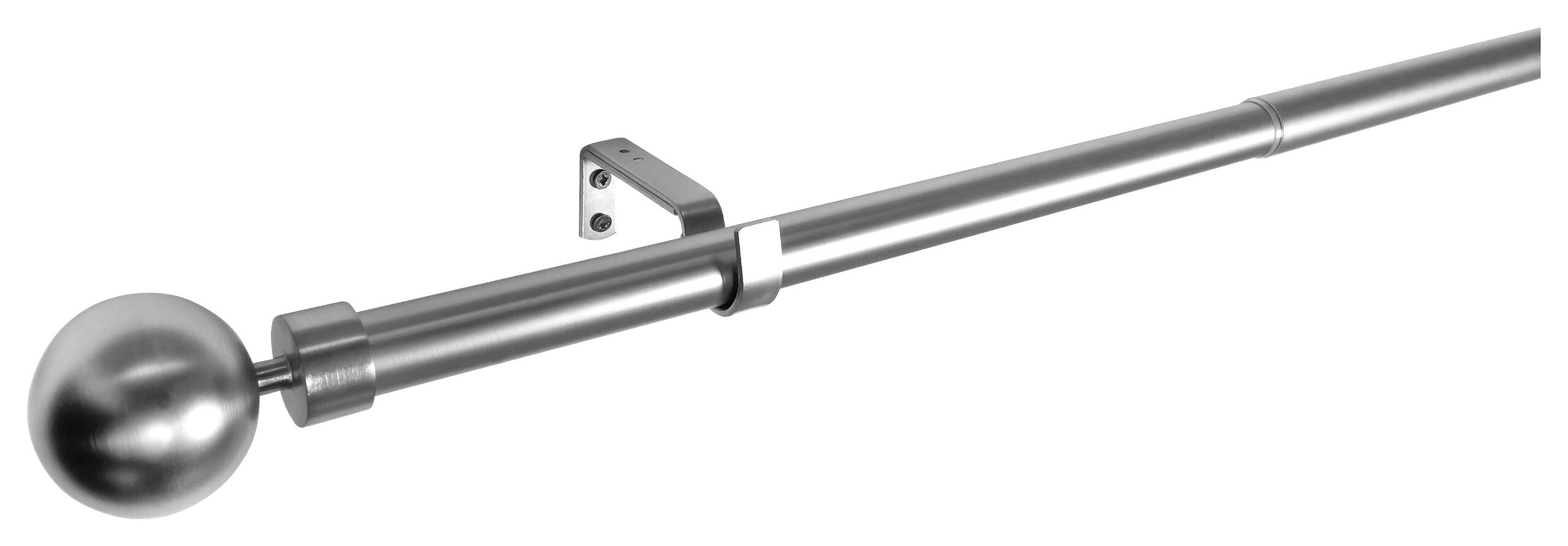 ondeco Stilgarnituren habito/ball-classic Edelstahloptik Metall ausziehbar von ca. 190 bis 360 cm 1.0 Läufe