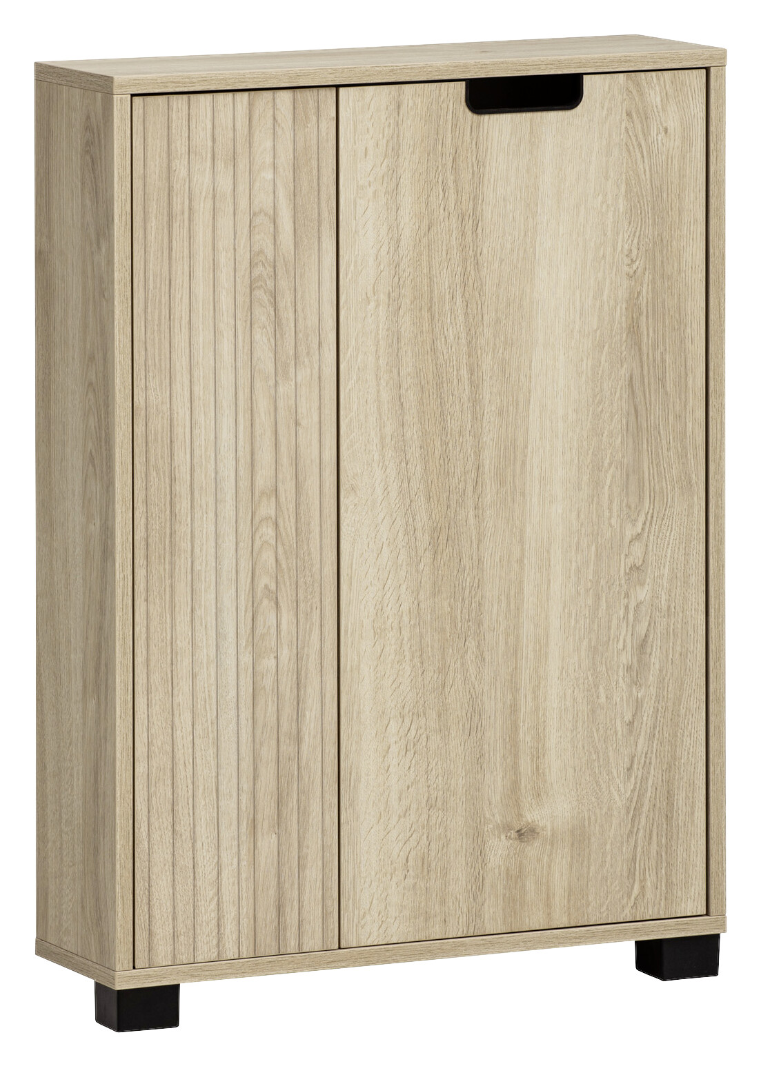 Unterschrank Emmik weiß matt Eiche Eiche weiß Nachbildung B/H/T: ca. 59,8x85,2x19,55 cm