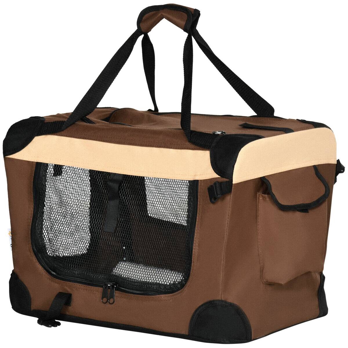 PawHut Hunde-Zubehör braun Polyester B/H/L: ca. 33,5x50,5x35 cm