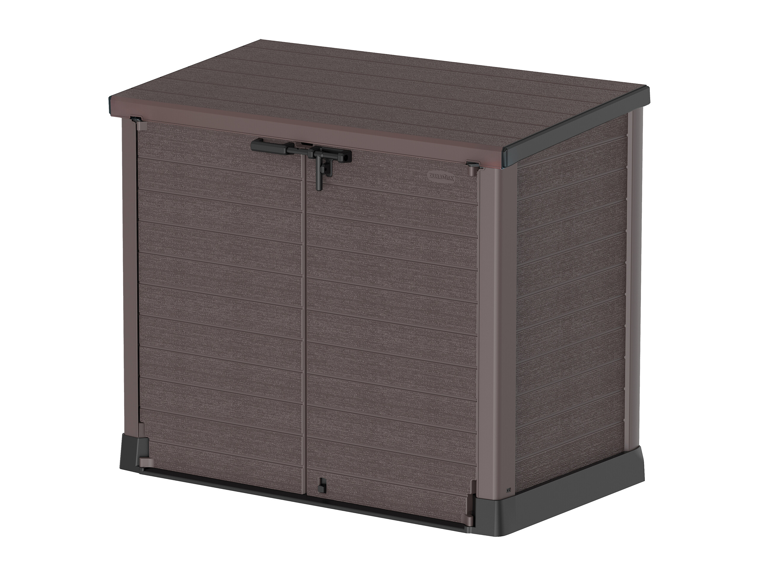 VCM Mülltonnenbox 2er StoreAway braun Kunststoff B/H/L: ca. 145x125x83 cm
