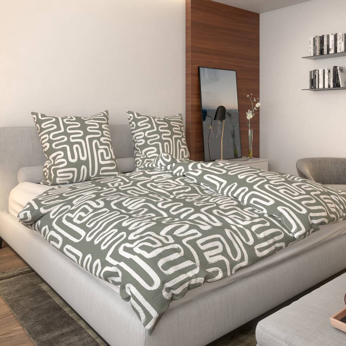 Microfaser Bettwäsche Seersucker