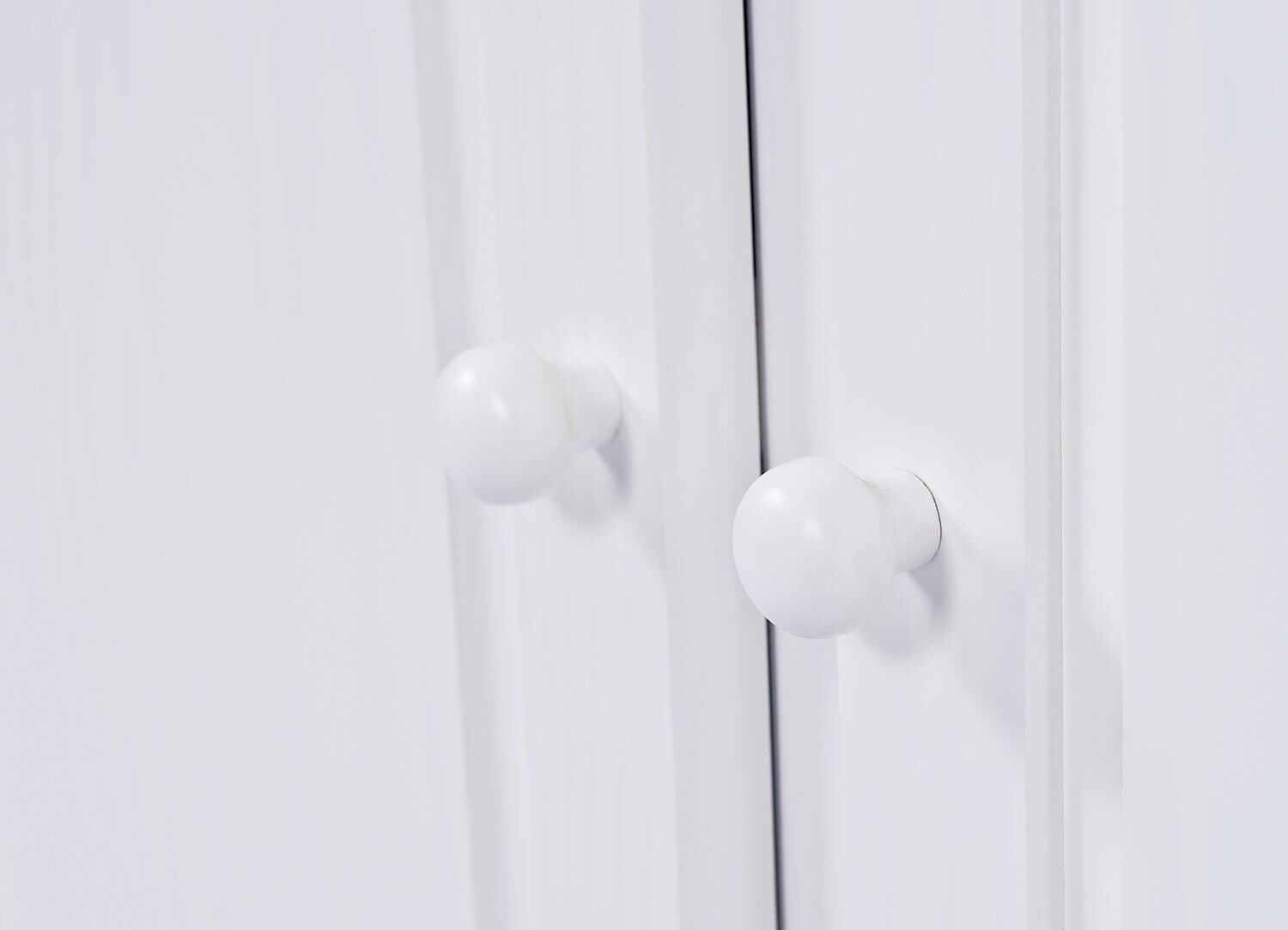 Vitrine Valencia weiß lackiert Kiefer B/H/T: ca. 88x198x43 cm