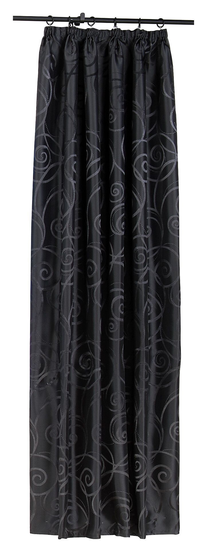 silver edition Dekovorhang Triest schwarz B/H: ca. 140x175 cm