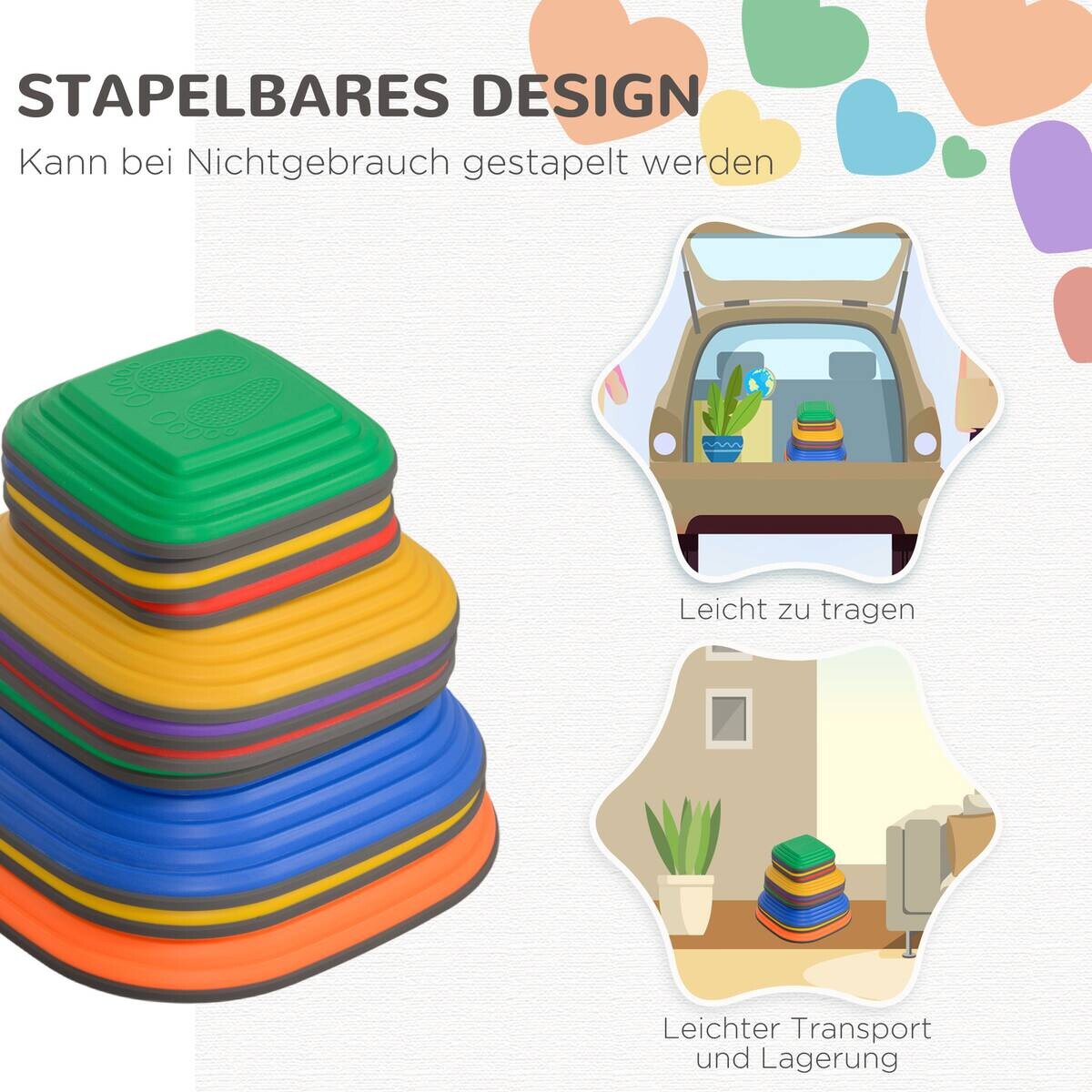 AIYAPLAY Flusssteine B/H/L: ca. 37x19x37 cm