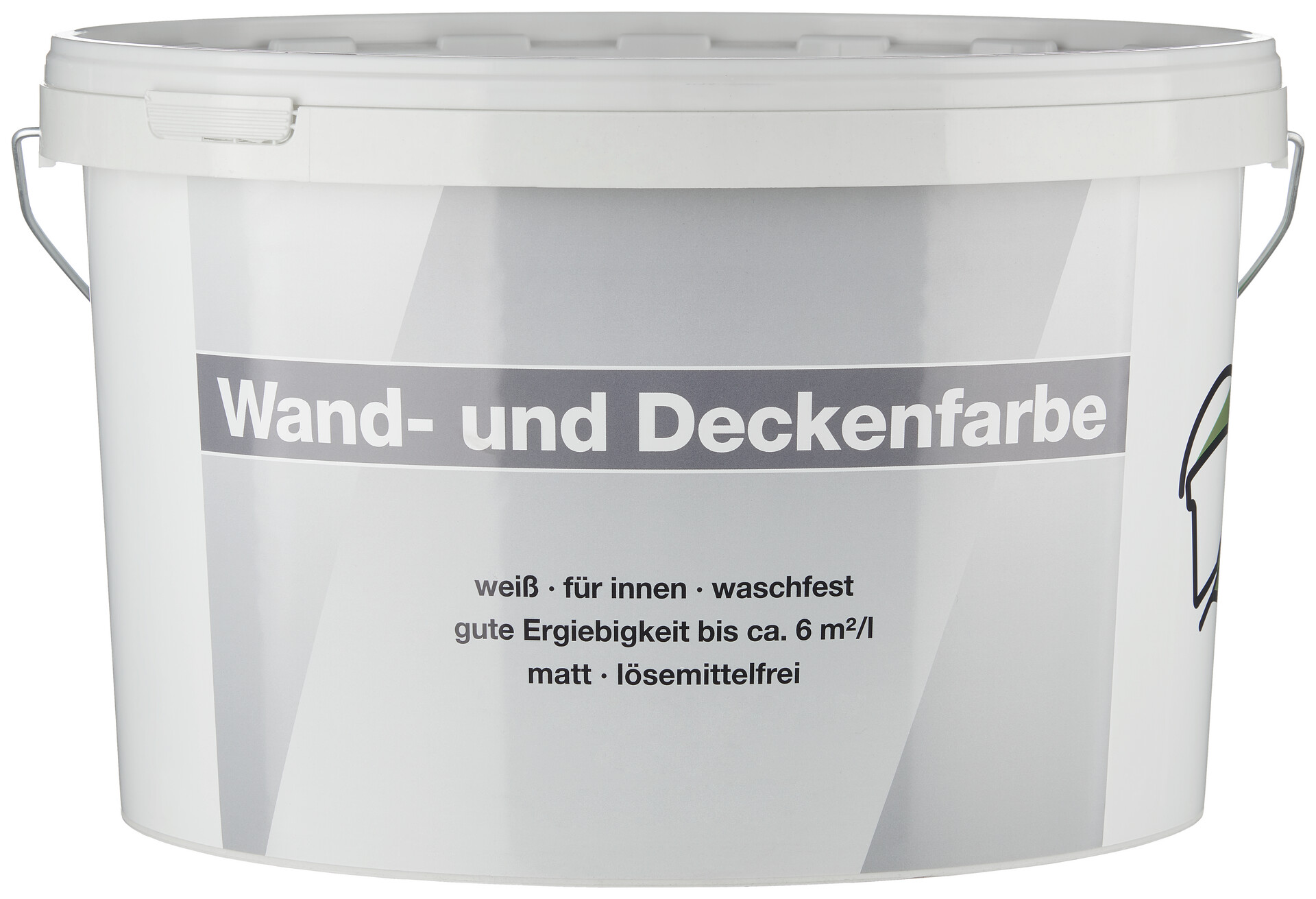 Raumfarbe Wand- und Deckenfarbe weiß ca. 10 l