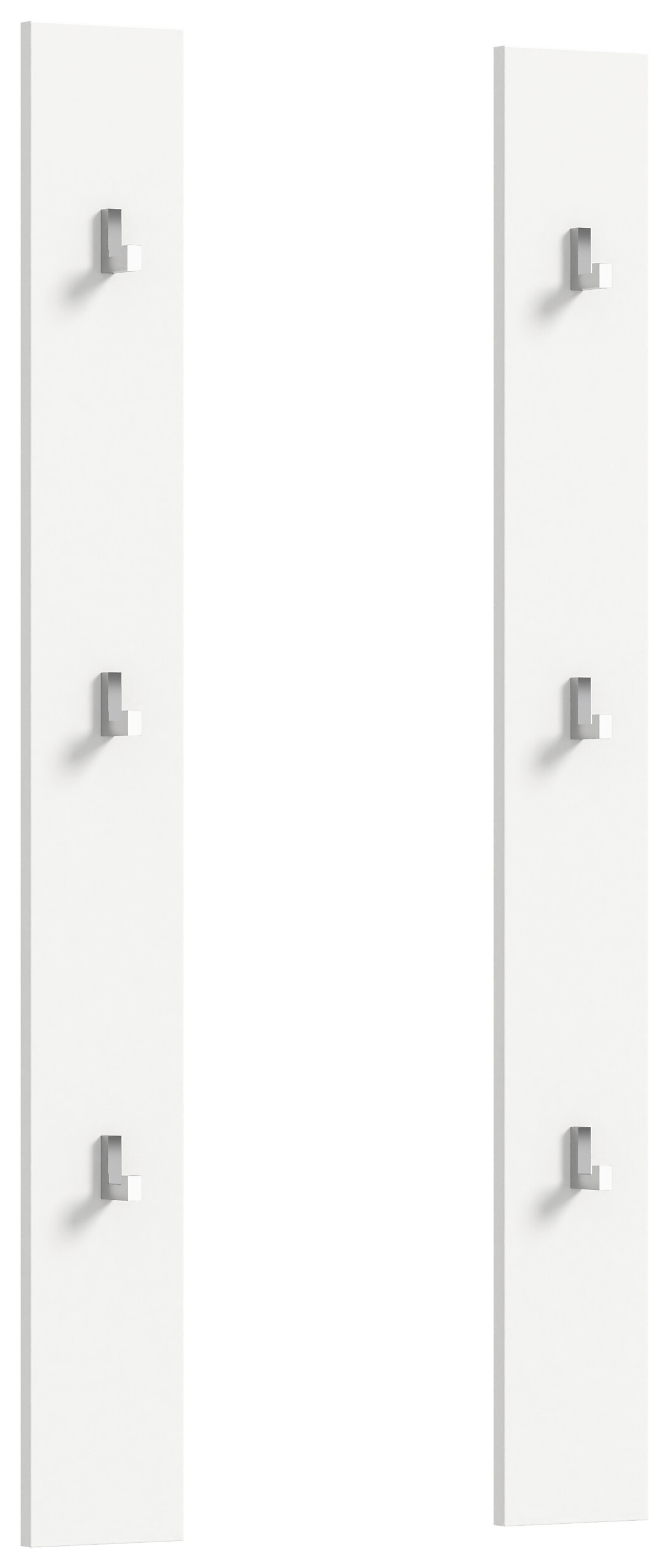 Garderobenpaneel PROJEKT X weiß weiß Hochglanz B/H/T: ca. 13x115x3 cm