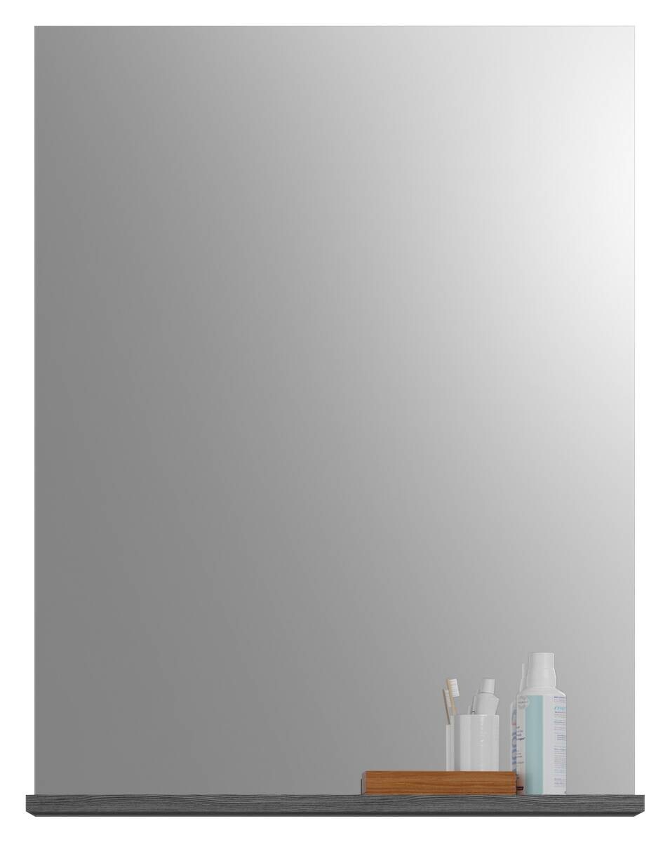 Badezimmer-Set Scout Rauchsilber Nachbildung weiß Hochglanz B/H/T: ca. 112x191x34 cm